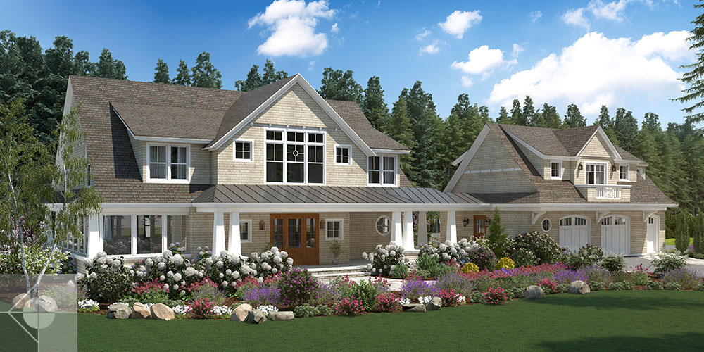 Two Story Cottage, Boothbay, ME by Michelle B. Phelps, Assoc. AIA.